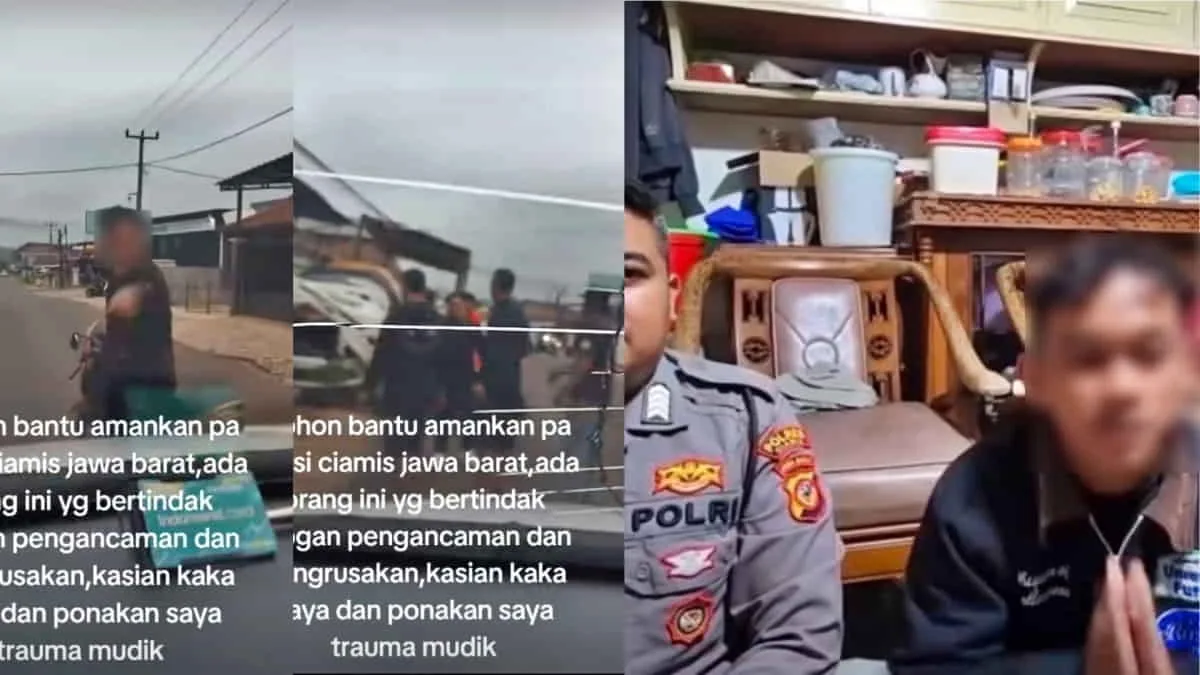Viral di Media Sosial Perusakan Mobil Pemudik Asal Pekalongan di Ciamis Jawa Barat