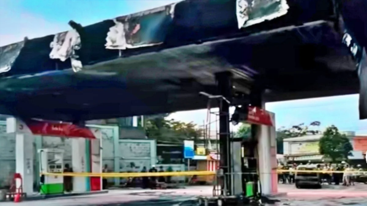 Kebakaran di SPBU, Damkar Cimahi Kerahkan Empat Unit Armada Pemadam