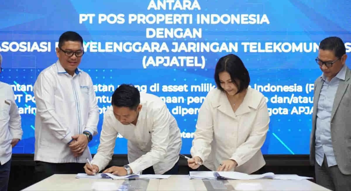 Kerja Sama PT Pos Properti Indonesia dan APJATEL Tingkatkan Layanan dan Utilitas Kantor Pos jadi Digital Hub  