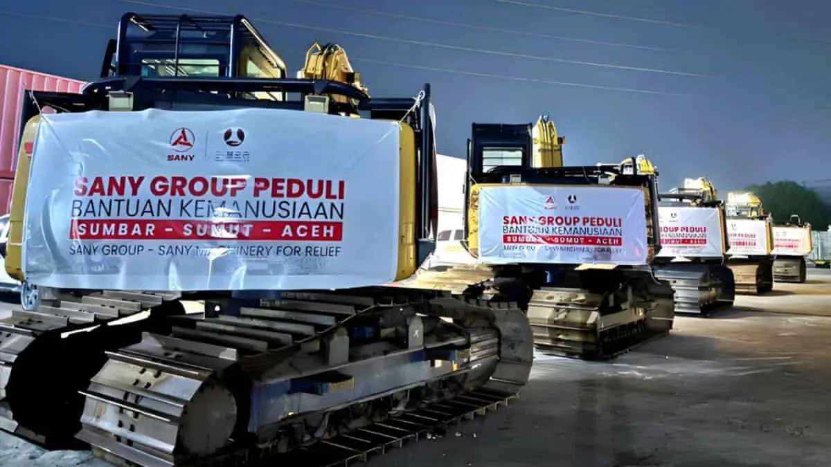 Sany Group Indonesia Kerahkan Dukungan Alat Berat ke Daerah Terdampak Bencana di Aceh dan Sumatera