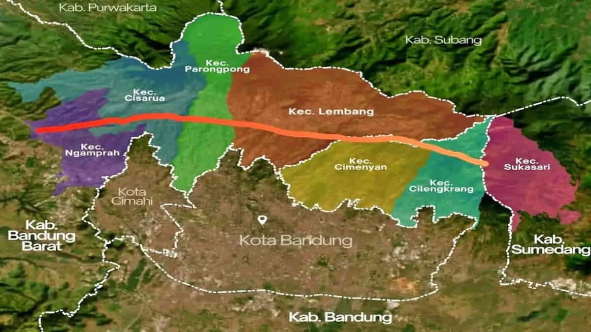 BMKG Stasiun Bandung mengungkapkan tidak semua segmen Sesar Lembang dalam kondisi aktif. Foto: ilustrasi/Landuse.id