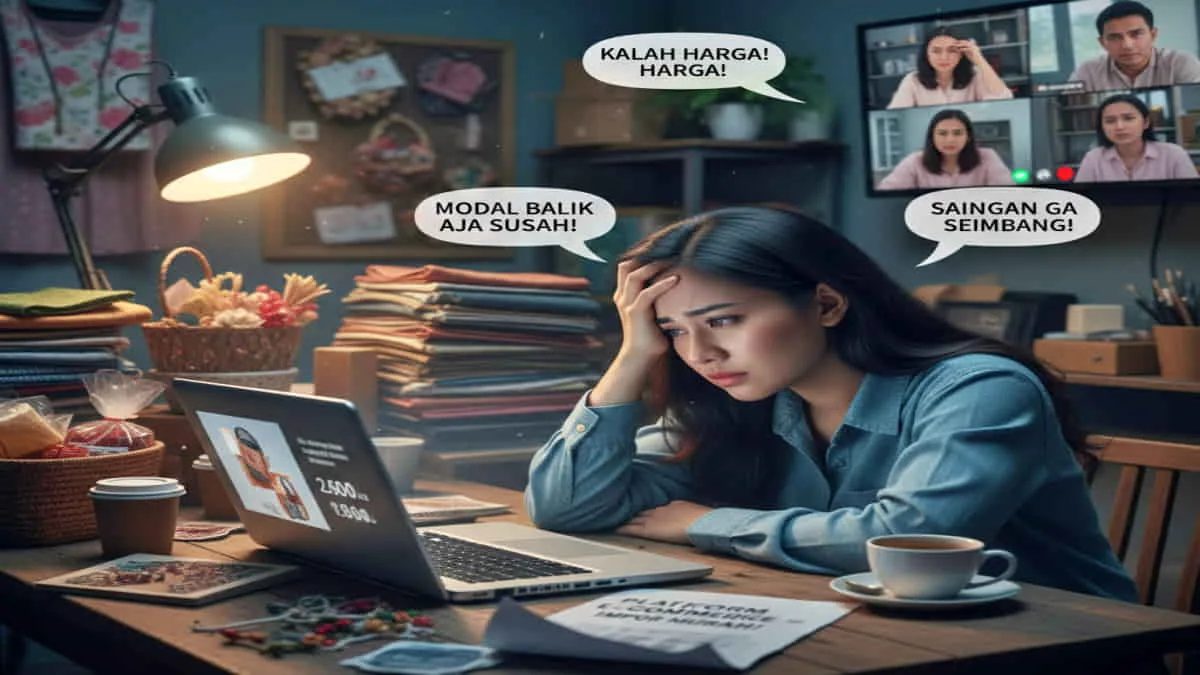 Untuk melindungi pelaku UMKM, pemerintah saat ini sedang mengkaji ulang regulasi perdagangan digital. Foto: ilustrasi/