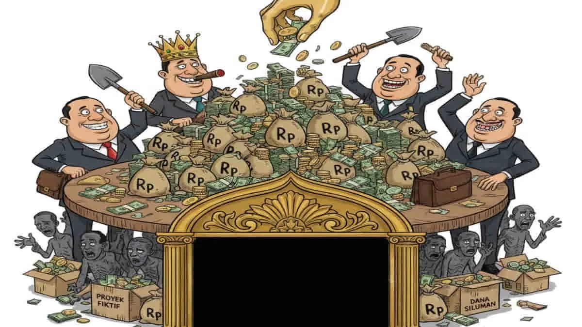 gambar ilustrasi dugaan skandal bancakan APBD Bandung Barat oleh oknum pejabat tertentu.