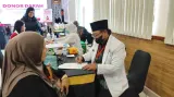 Pegadaian Jawa Barat melaksanakan kegiatan donor darah dalam memperingati 125 tahun, pada Jumat (19/06/2026) di Kanwil Pegadaian, Bandung.