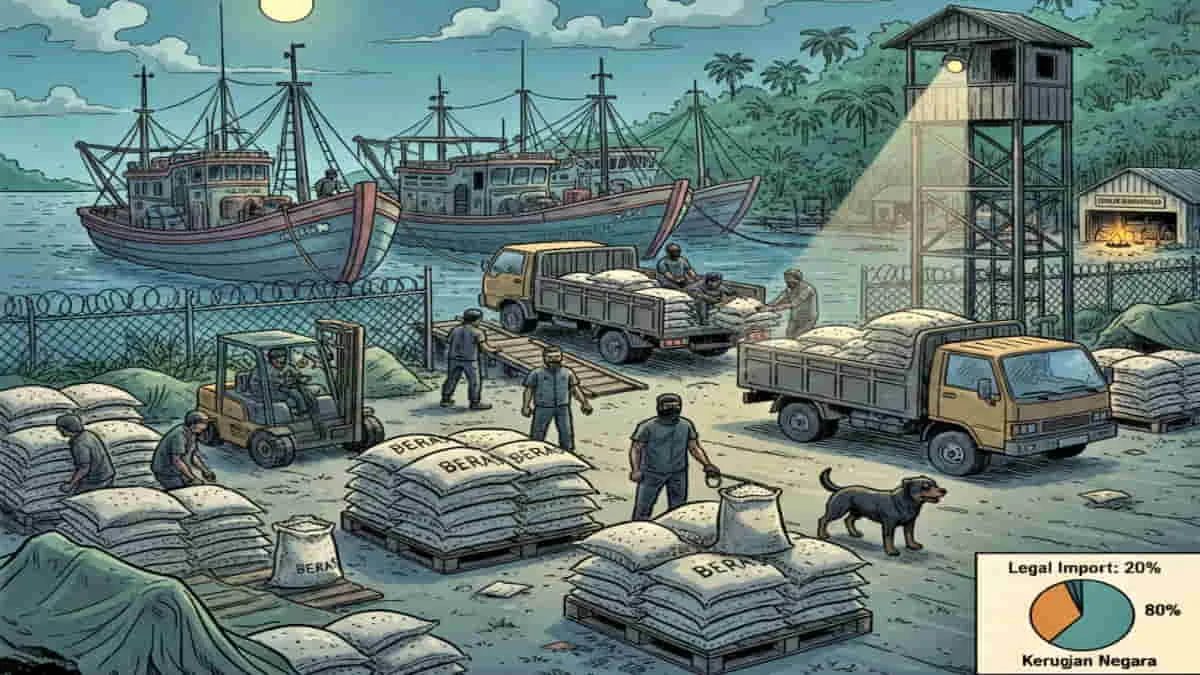 Kementerian Pertanian menyegel 250 ton beras impor ilegal dari Thailand di Sabang. Foto: ilustrasi