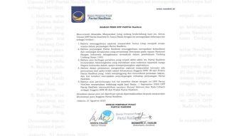 Cederai Perasaan Rakyat, DPP Partai NasDem Nonaktifkan Ahmad Sahroni dan Nafa Urbach
