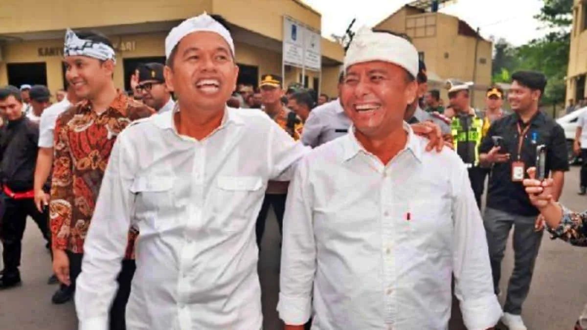 Gubernur Jawa Barat Dedi Mulyadi (kiri) dan Sekda Jawa Barat Herman Suryatman (kanan). Herman menegaskan, untuk mewujudkan visi Jawa Barat Istimewa maka integritas menjadi fondasi utama. Foto: ist/