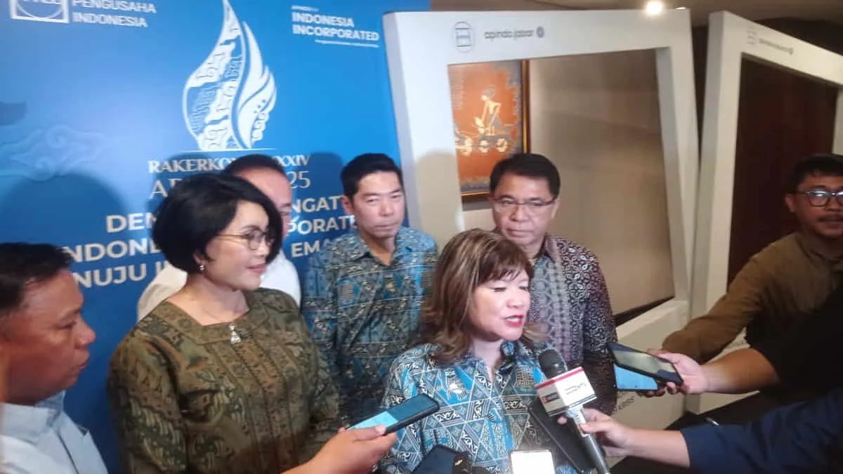 Ketua Umum Apindo Shinta W Kamdani menegaskan jika UMKM menjadi kunci ketahanan ekonomi Indonesia. Foto: Ghani Rahmat/trustjabar