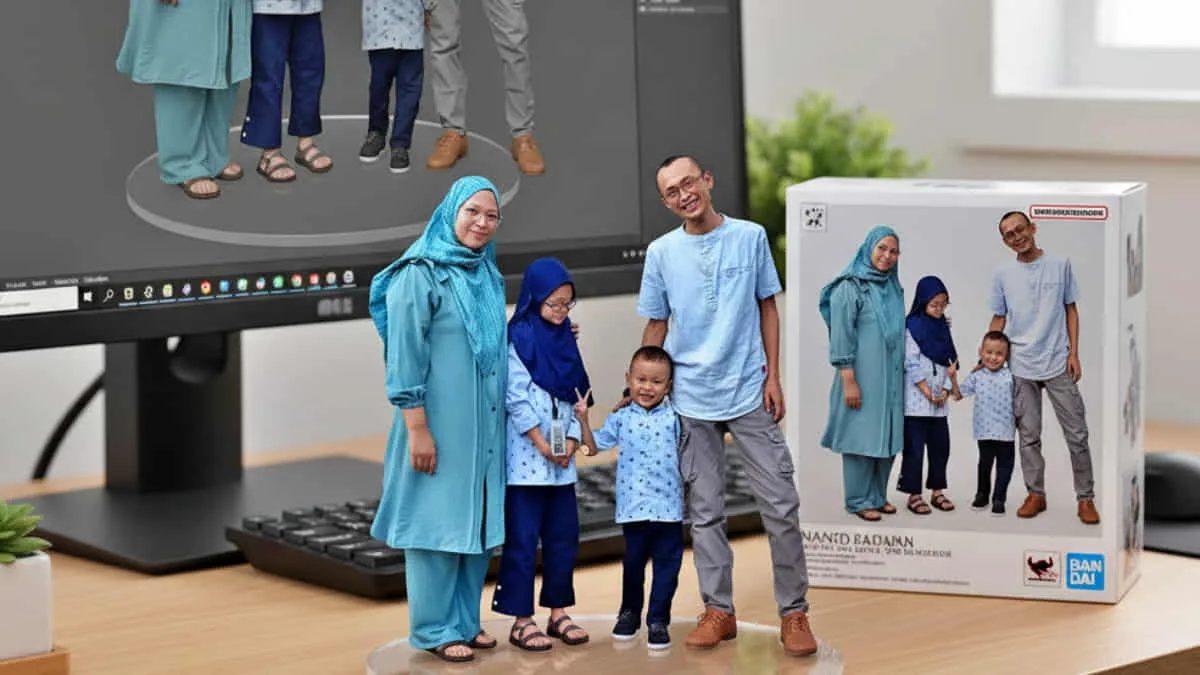 Cara membuat miniatur AI realistis dengan menggunakan Gemini 2.5 Flash fitur banana. Foto: ilustrasi/
