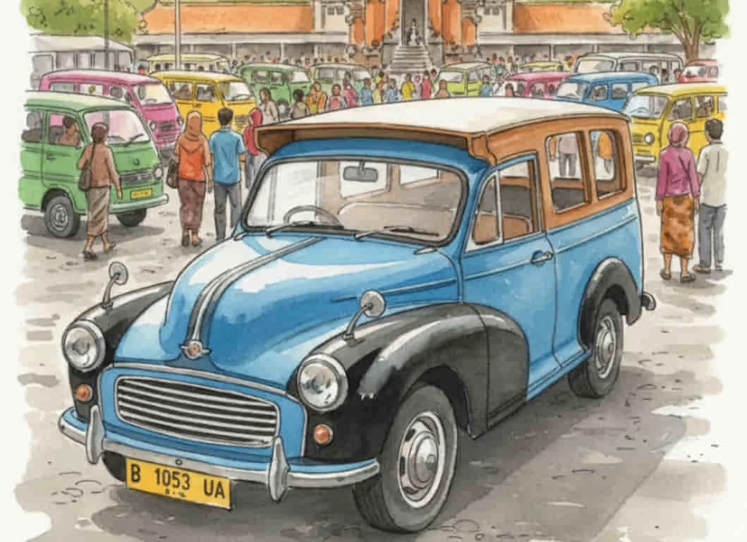 Oplet, kendaraan umum legendaris yang pernah merajai jalanan di Jakarta. (foto: ilustrasi)