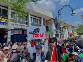 Aksi Bela Palestina Menggema di Kota Bandung