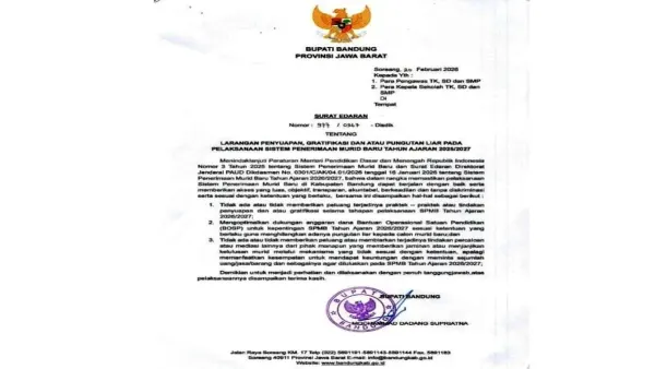 Pemkab Bandung Menjamin Pelaksanaan SPMB 2026 Terhindar Praktik Pungli