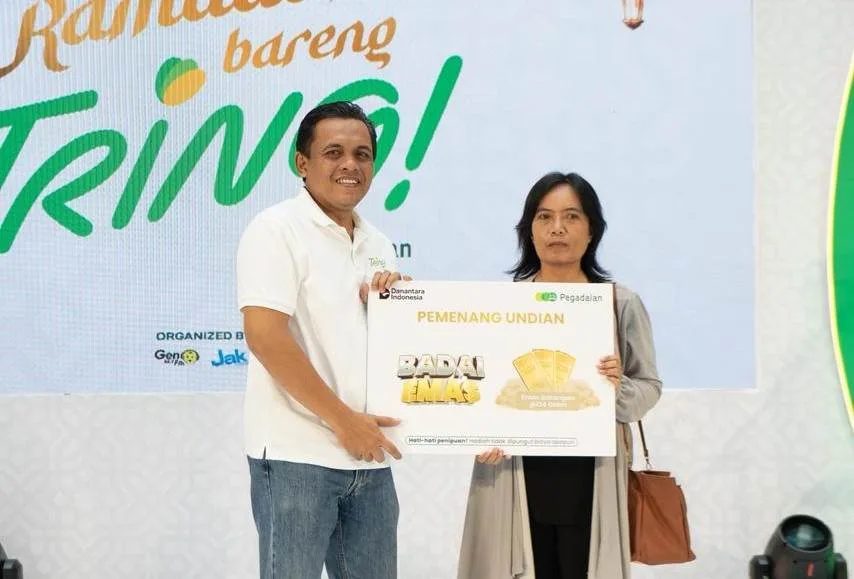 Nasabah Pegadaian Raih Emas 124 Gram dari Program Undian Badai Emas. Foto Istimewa