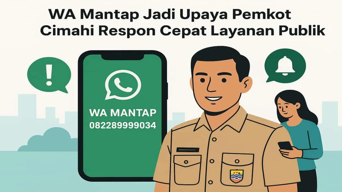 Ilustrasi WA Mantap Pemkot Cimahi, Jawa Barat. Foto: ilustrasi/