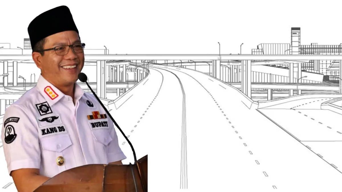 Bupati Bandung, Dadang Supriatna. Proyek ambisius Bupati Bandung yang rencananya ingin membangun Jalan Tol Socipa sebagai salah satu proyek mercusuarnya mendapat respon dari berbagai kalangan masyarakat. Foto: kolase/net
