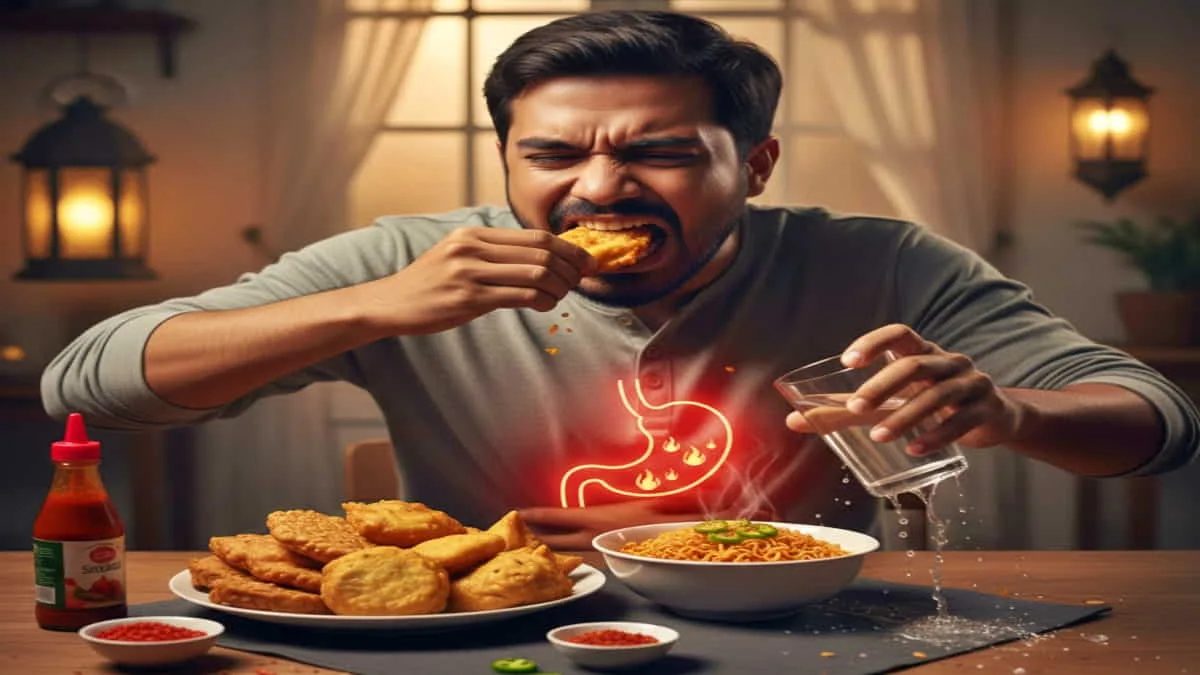 Para ahli medis mengingatkan mengenai bahaya langsung menyantap gorengan dan makanan pedas saat berbuka puasa. Foto: ilustrasi/
