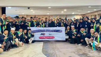 JNE Gratiskan 1643 Karyawan dan Keluarganya Berangkat Umrah ke Tanah Suci